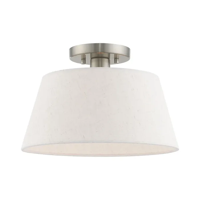 Livex Lighting 1 Lt Brushed Nickel Ceiling Mount – 50802-91