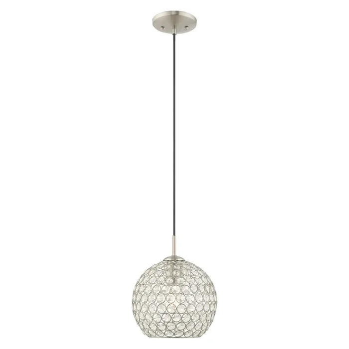 Livex Lighting 1 Lt Brushed Nickel Mini Pendant – 40440-91