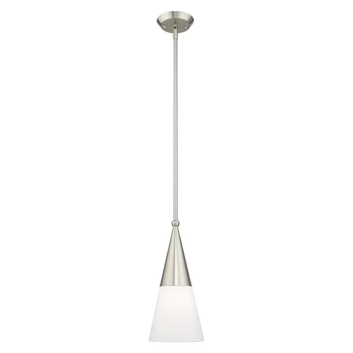 Livex Lighting 1 Lt Brushed Nickel Mini Pendant – 40686-91