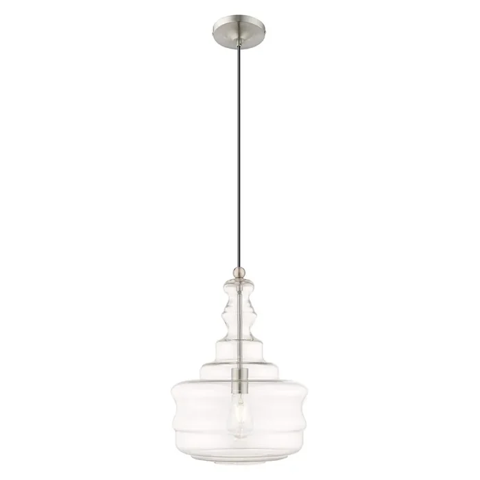 Livex Lighting 1 Lt Brushed Nickel Mini Pendant – 41239-91