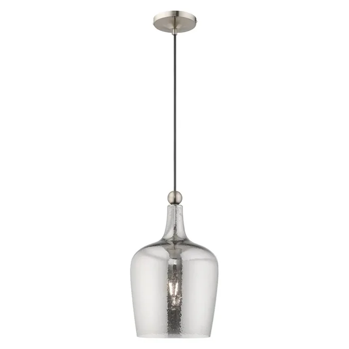 Livex Lighting 1 Lt Brushed Nickel Mini Pendant – 41244-91