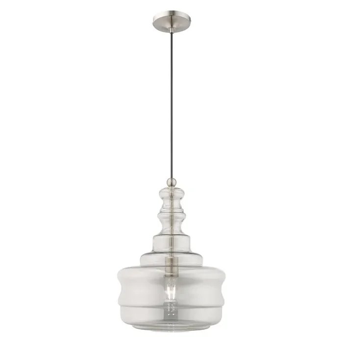 Livex Lighting 1 Lt Brushed Nickel Mini Pendant – 41246-91