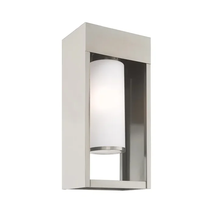 Livex Lighting 1 Lt Brushed Nickel Outdoor Wall Lantern – 20983-91