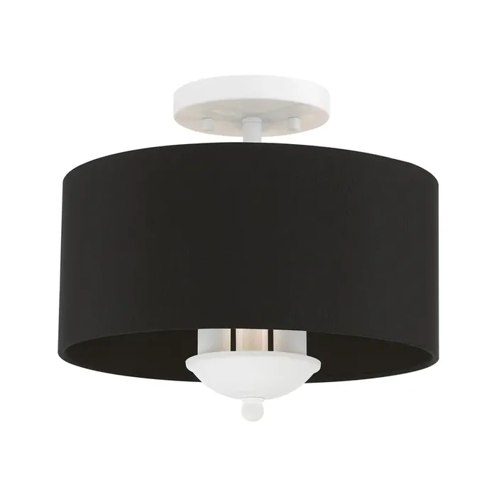 Livex Lighting 3 Light White Semi-flush Mount – 40111-03