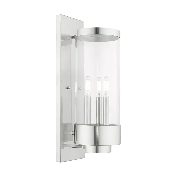 Livex Lighting 3 Lt Polished Chrome Outdoor Wall Lantern – 20724-05