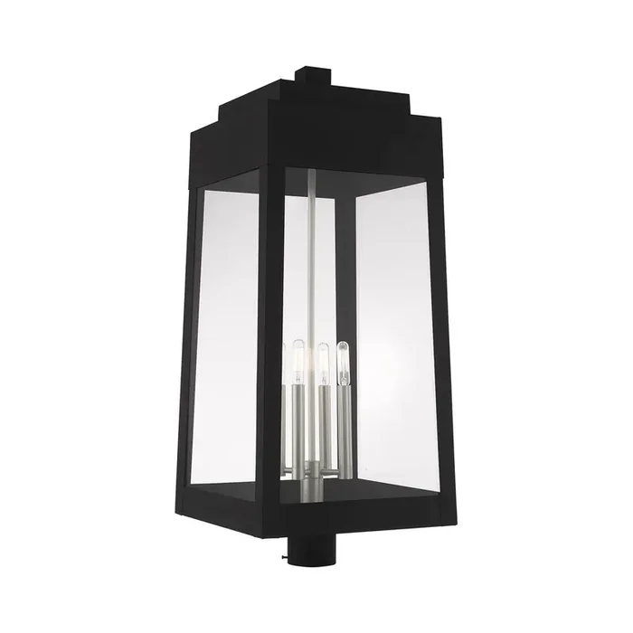 Livex Lighting 4 Lt Black Outdoor Post Top Lantern – 20862-04
