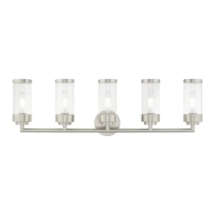 Livex Lighting 5 Lt Brushed Nickel Bath Vanity – 10365-91