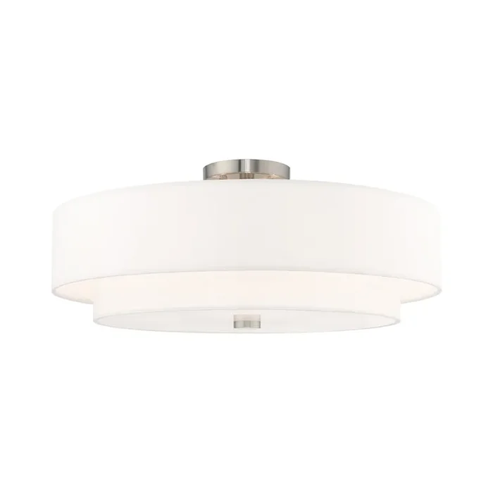 Livex Lighting 5 Lt Brushed Nickel Ceiling Mount – 52140-91