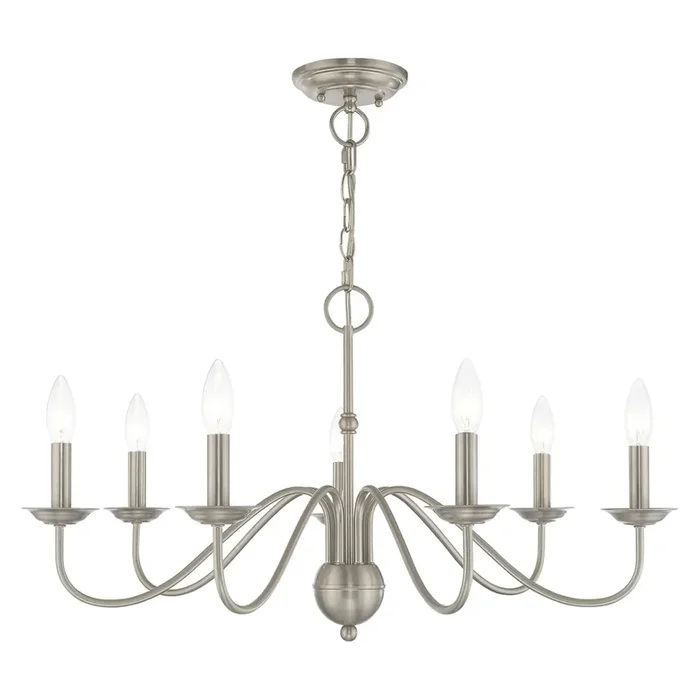Livex Lighting 7 Lt Brushed Nickel Chandelier – 52167-91