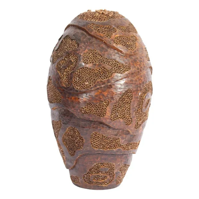 Lloyd Cheney Signed 2007 Sculptural Wooden Vase