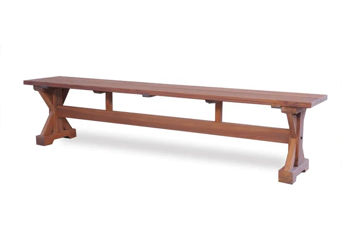 Lloyd Flanders Teak 79″ Dining Bench