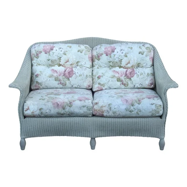 Lloyd Loom Outdoor Wicker Loveseat