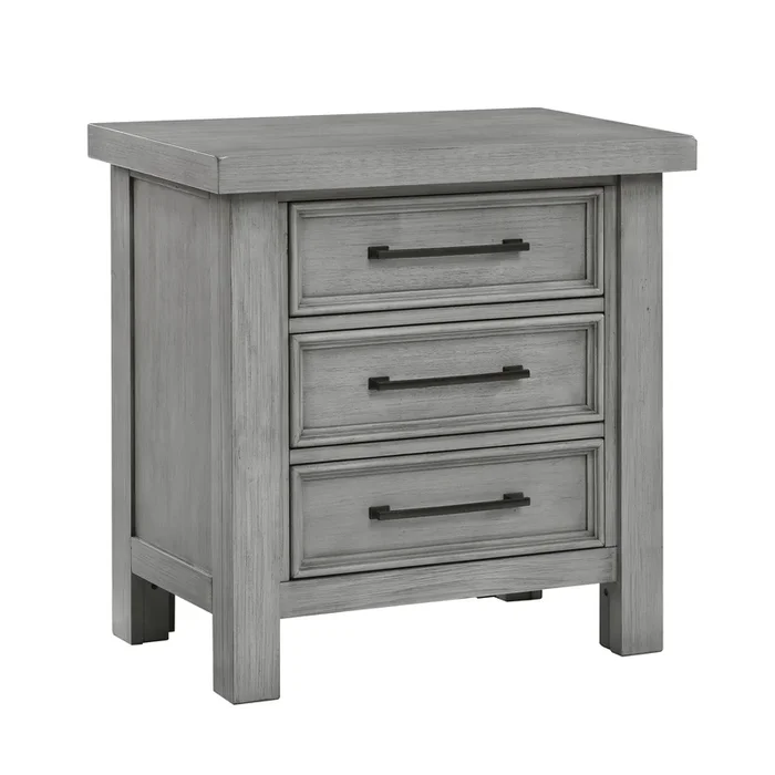 Logandale Antique Gray Nightstand