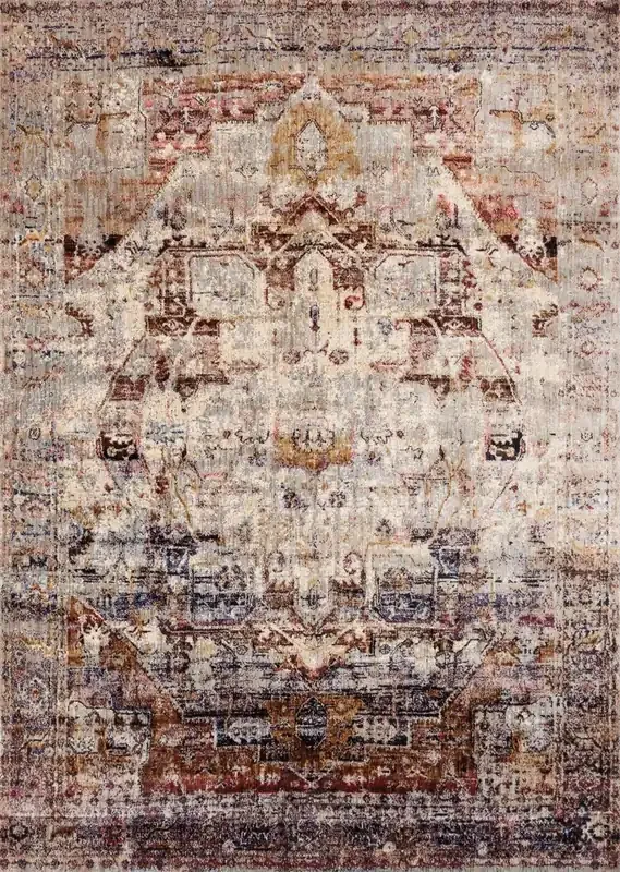 Loloi Anastasia Af-08 Slate / Multi Power Loomed Area Rugs