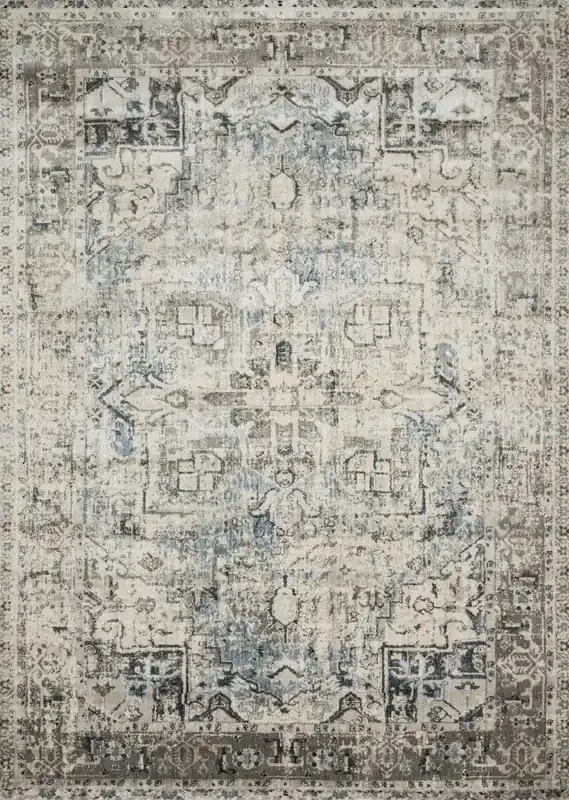 Loloi Anastasia Af-20 Blue / Slate Power Loomed Area Rugs