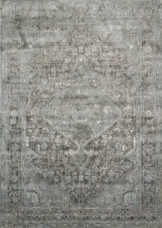Loloi Anastasia Af-22 Stone / Blue Power Loomed Area Rugs