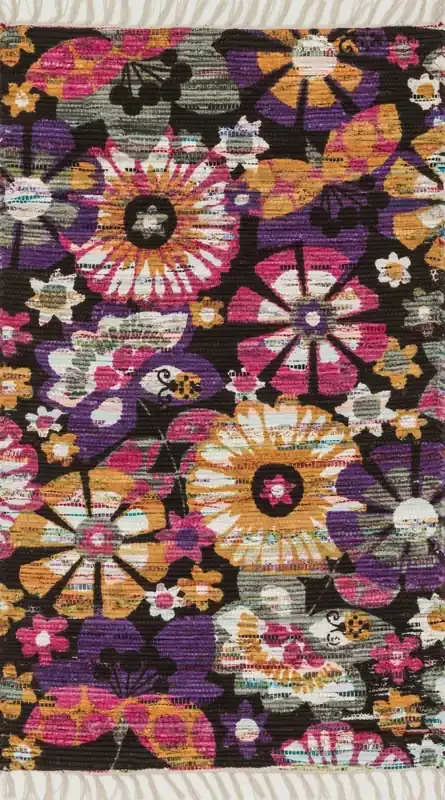 Loloi Aria Har26 Violot / Gold Hand Woven Area Rugs