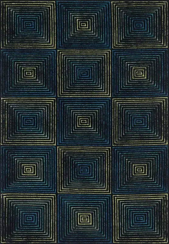 Loloi Boca Hand Woven Bh-01 Navy / Multi 3‘-6″ X 5‘-6″ Rectangle