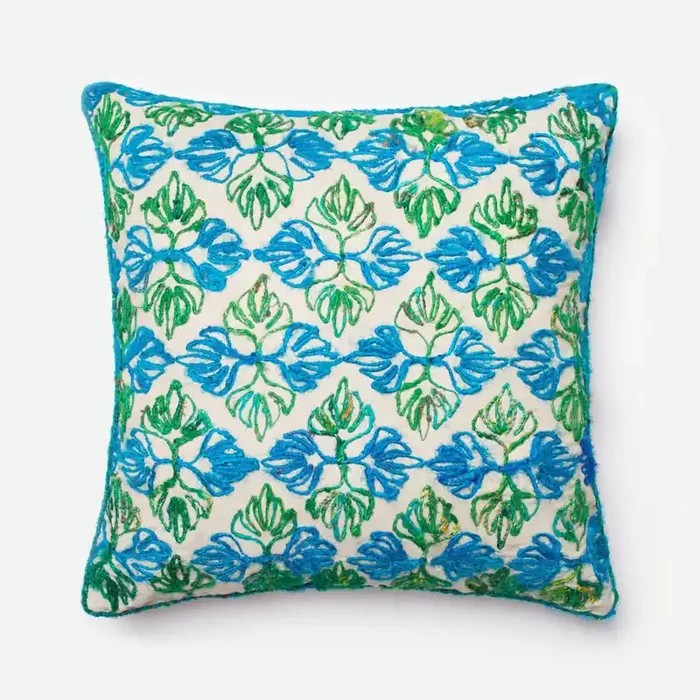 Loloi Pillows P0231 Green / Blue