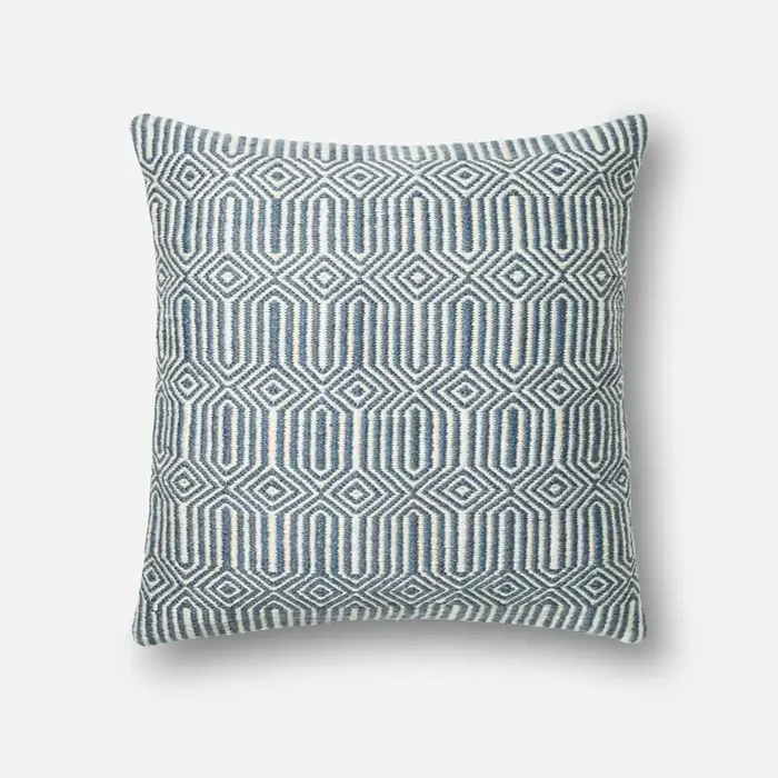 Loloi Pillows P0339 Blue / Ivory