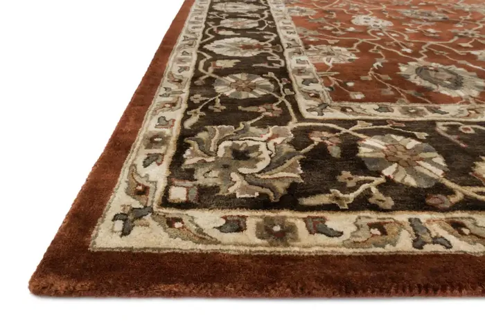 Loloi Yorkshire Yk-04 Rust / Expresso Hand Tufted Area Rugs