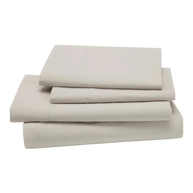 Lorimer Bedding Queen Flat Sheet in Oatmeal