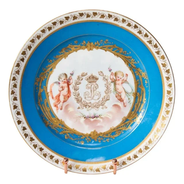 Louis Philippe Plate by Sèvres Château Des Tuileries, 1840s