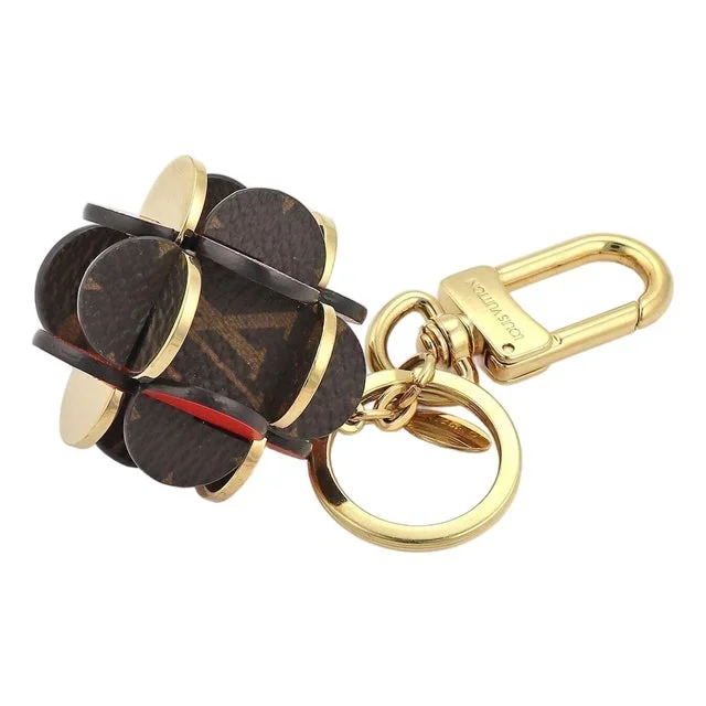 Louis Vuitton Monogram Canvas Floral Bag Charm Key Holder