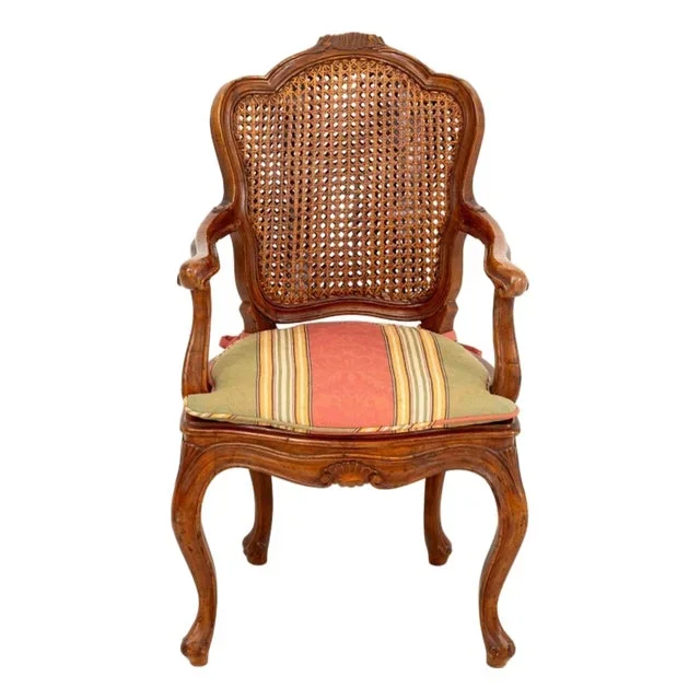 Louis XV Style Walnut Child’s Fauteuil