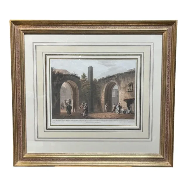 Luigi Mayor – Affixed Pillar With Hand Gilded Frame