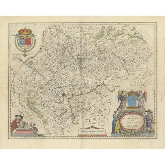 Map of France by Willem Blaeus, 1650