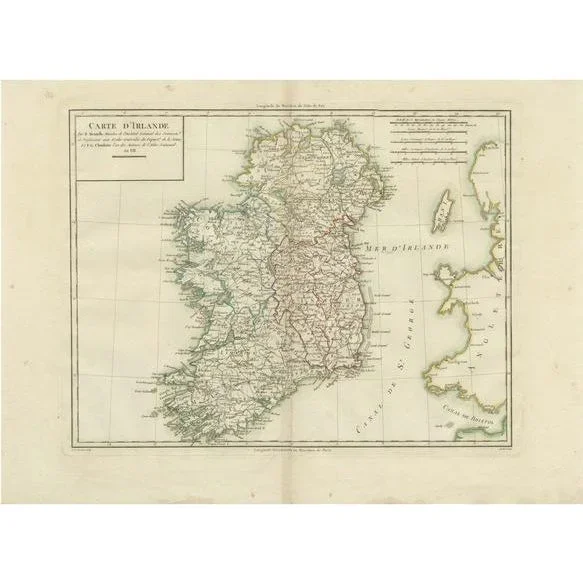 Map of Ireland, 1802
