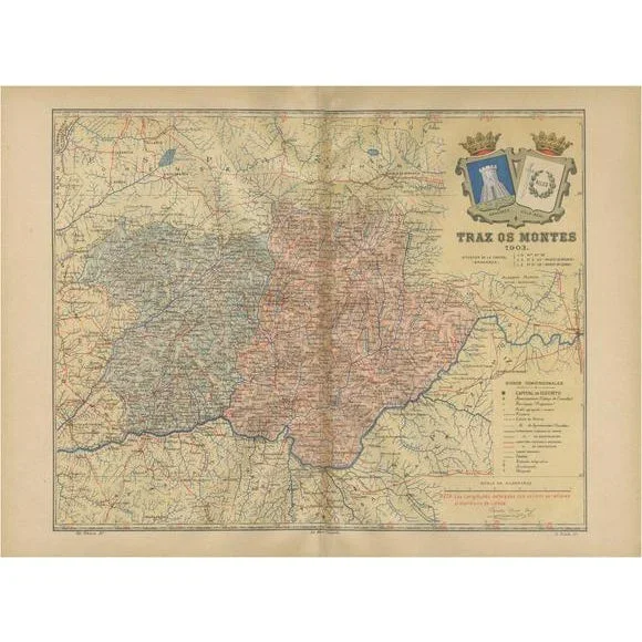 Map of Portugals Hidden Province, 1903