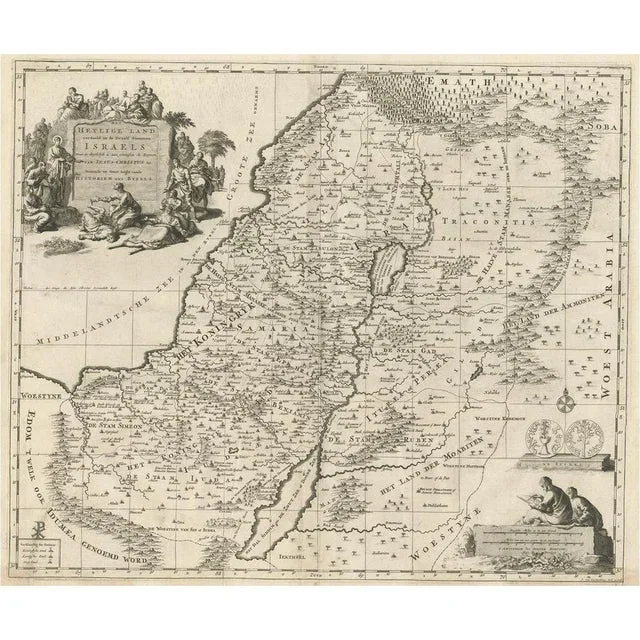 Map of the Holy Land, 1700
