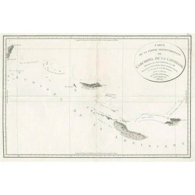 Map of the Louisiade Archipelago, 1798