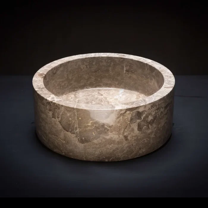 Marble Drum Stone Vessel Sink