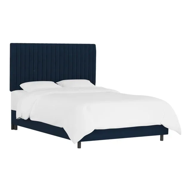 Margaux Bed in Ink Classic Velvet, Queen