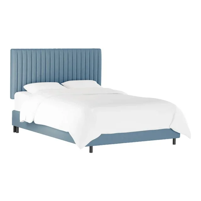 Margaux Bed in Ocean Classic Velvet, Full/Double