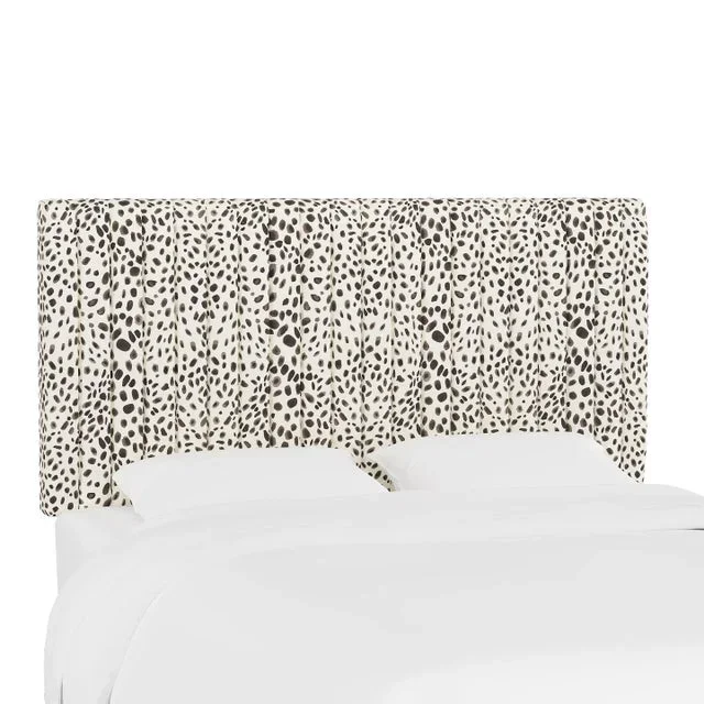 Margaux Headboard in Cream Grey Washed Cheetah, King