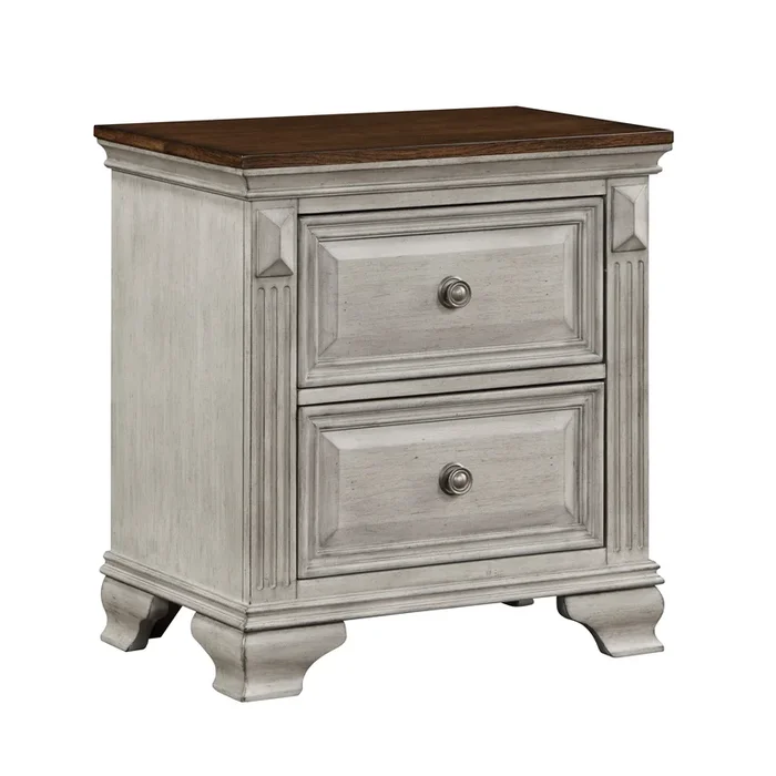 Marquette Gray/Brown Nightstand