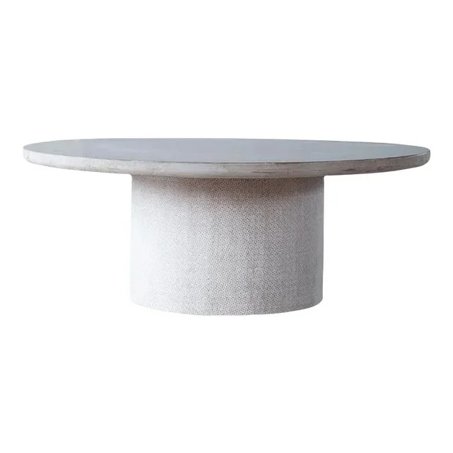 Matthew Izzo Home Round Wood Cape Coffee Table