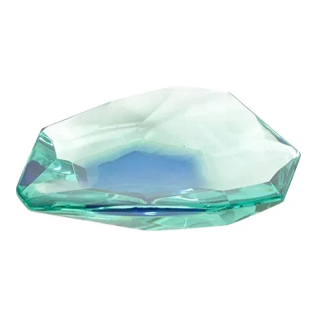 Max Ingrand, Fontana Arte, Mid-Century Modern, Ashtray, Cut Crystal, 1960s