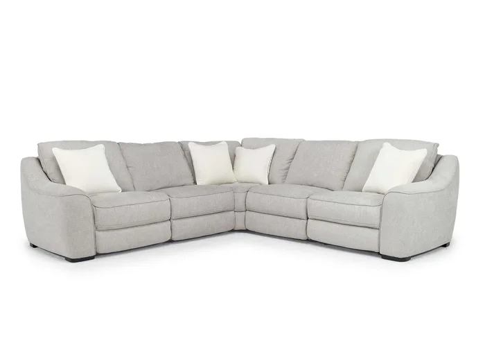 Mayflower 5 Piece 2 Power Sectional in Ashland Sand