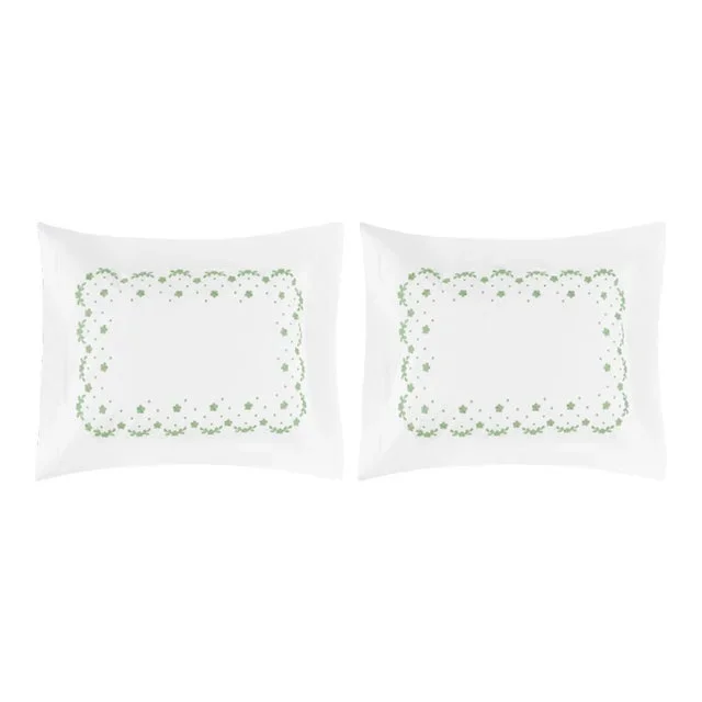 Meadow Standard Sham in Green – a Pair