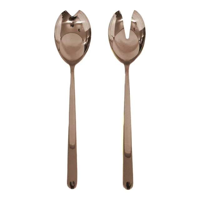 Mepra Linea 2-Piece Salad Servers Set, Bronze