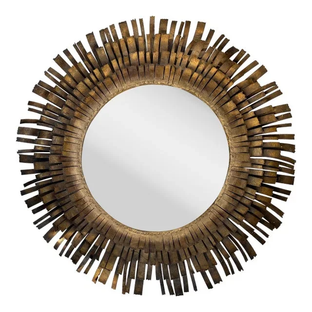 Metal Eyelash Style Wall Mirror