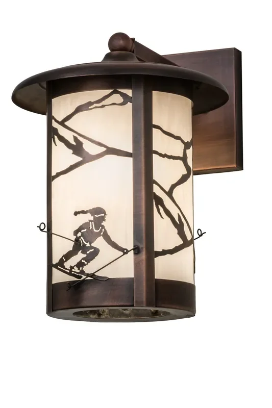 Meyda 10″w Fulton Alpine Solid Mount Wall Sconce – 172123