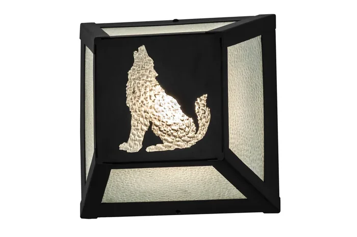 Meyda 10″w Lone Wolf Wall Sconce – 162704