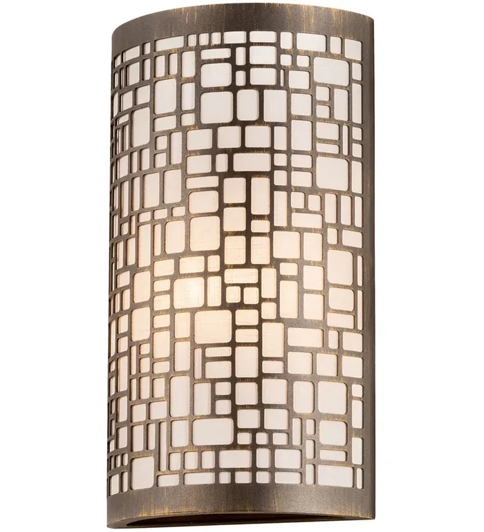 Meyda 10″ Wide Cilindro Deco Wall Sconce – 210932