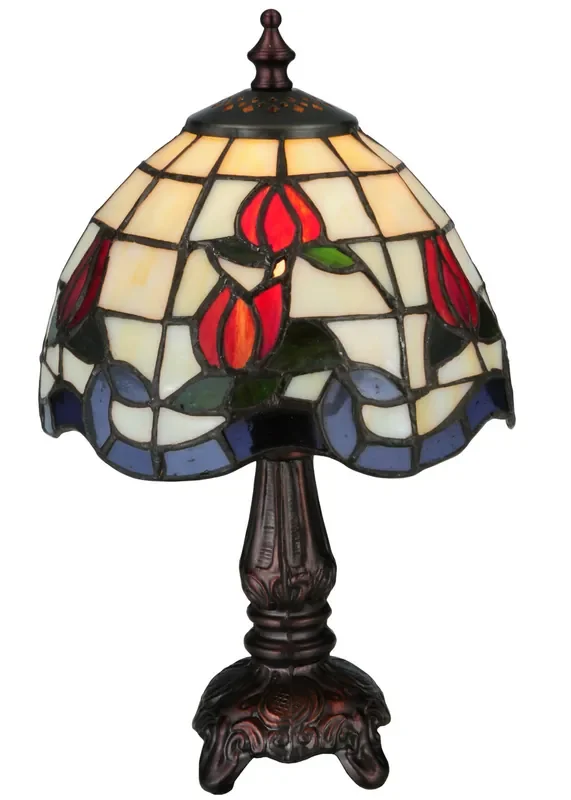 Meyda 12″h Roseborder Mini Lamp – 132663
